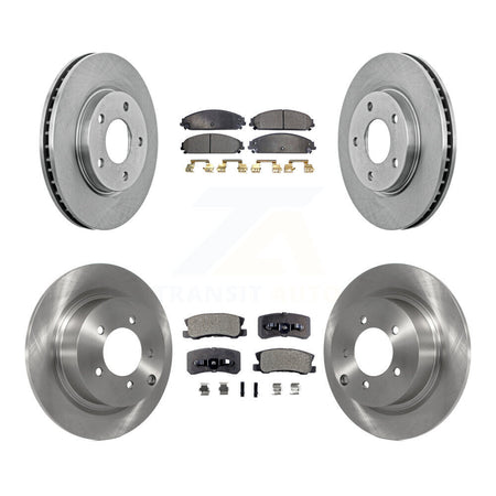 Front Rear Disc Brake Rotors And Semi-Metallic Pads Kit For 2008-2009 Dodge Caliber SRT-4 K8F-105231