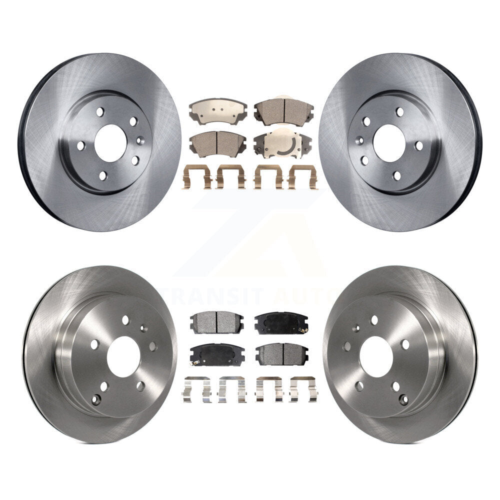 Front Rear Disc Brake Rotors And Semi-Metallic Pads Kit For GMC Terrain K8F-105233