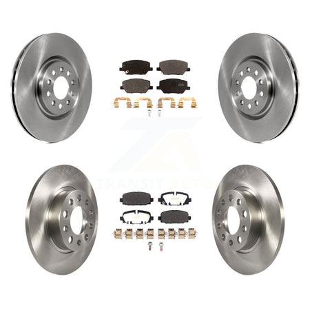 Front Rear Disc Brake Rotors And Semi-Metallic Pads Kit For 2023 Jeep Compass K8F-105234