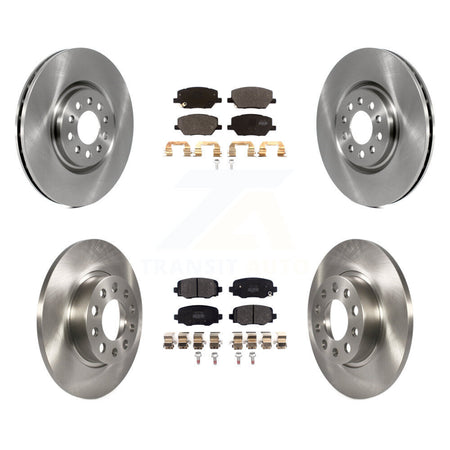 Front Rear Disc Brake Rotors And Semi-Metallic Pads Kit For Dodge Hornet K8F-105235