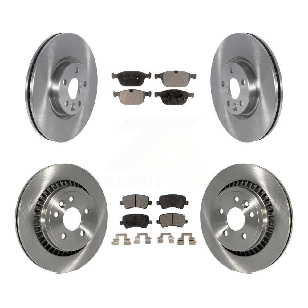 Front Rear Brake Rotor & Semi-Metallic Pad Kit For 2016 Volvo XC60 To Chassis VIN #785803 K8F-105236