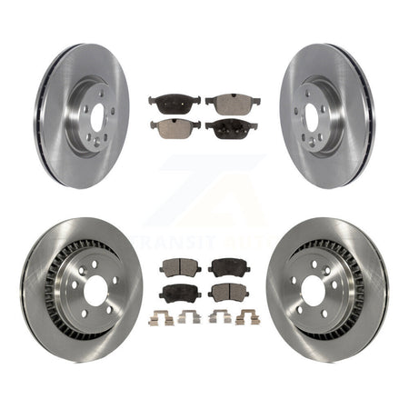 Front Rear Brake Rotor & Semi-Metallic Pad Kit For 2016 Volvo XC60 To Chassis VIN #785803 K8F-105236