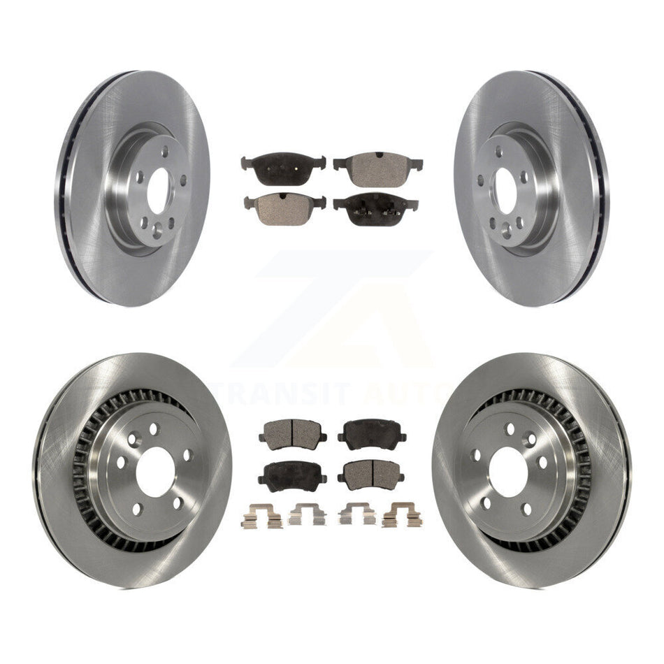 Front Rear Brake Rotor & Semi-Metallic Pad Kit For 2016 Volvo XC60 To Chassis VIN #785803 K8F-105236