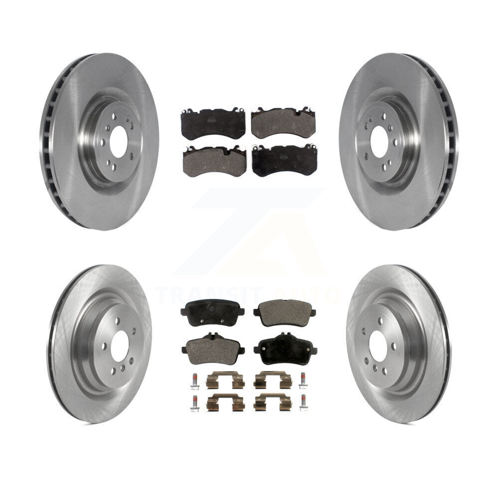 Front Rear Disc Brake Rotors And Semi-Metallic Pads Kit For Mercedes-Benz ML63 AMG K8F-105241
