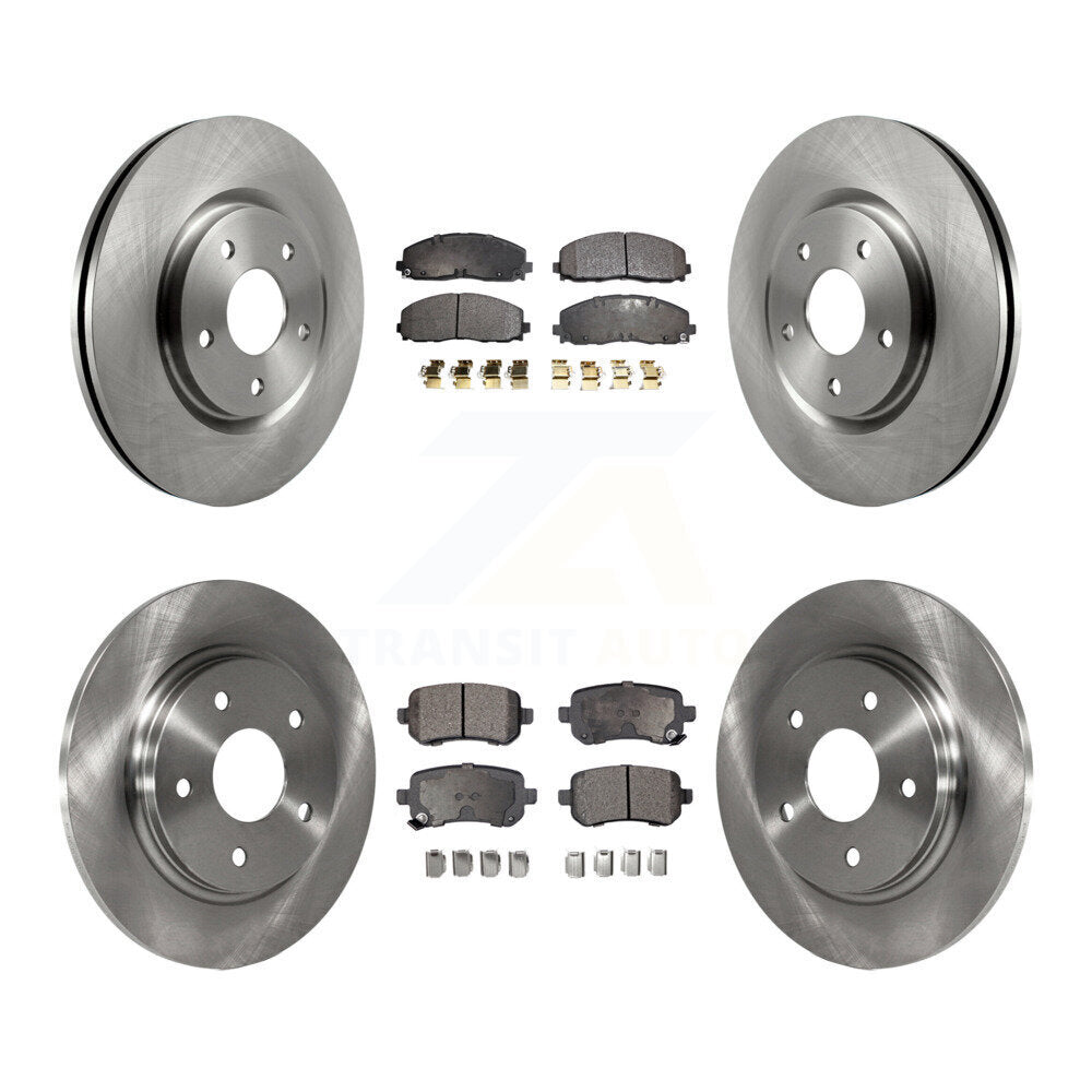 Front Rear Disc Brake Rotors And Semi-Metallic Pads Kit For Volkswagen Routan K8F-105246