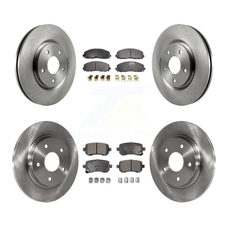 Front Rear Disc Brake Rotors And Semi-Metallic Pads Kit For Volkswagen Routan K8F-105246