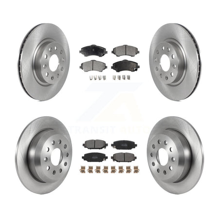 Front Rear Disc Brake Rotors And Semi-Metallic Pads Kit For 2018-2020 Jeep Wrangler Sport K8F-105247
