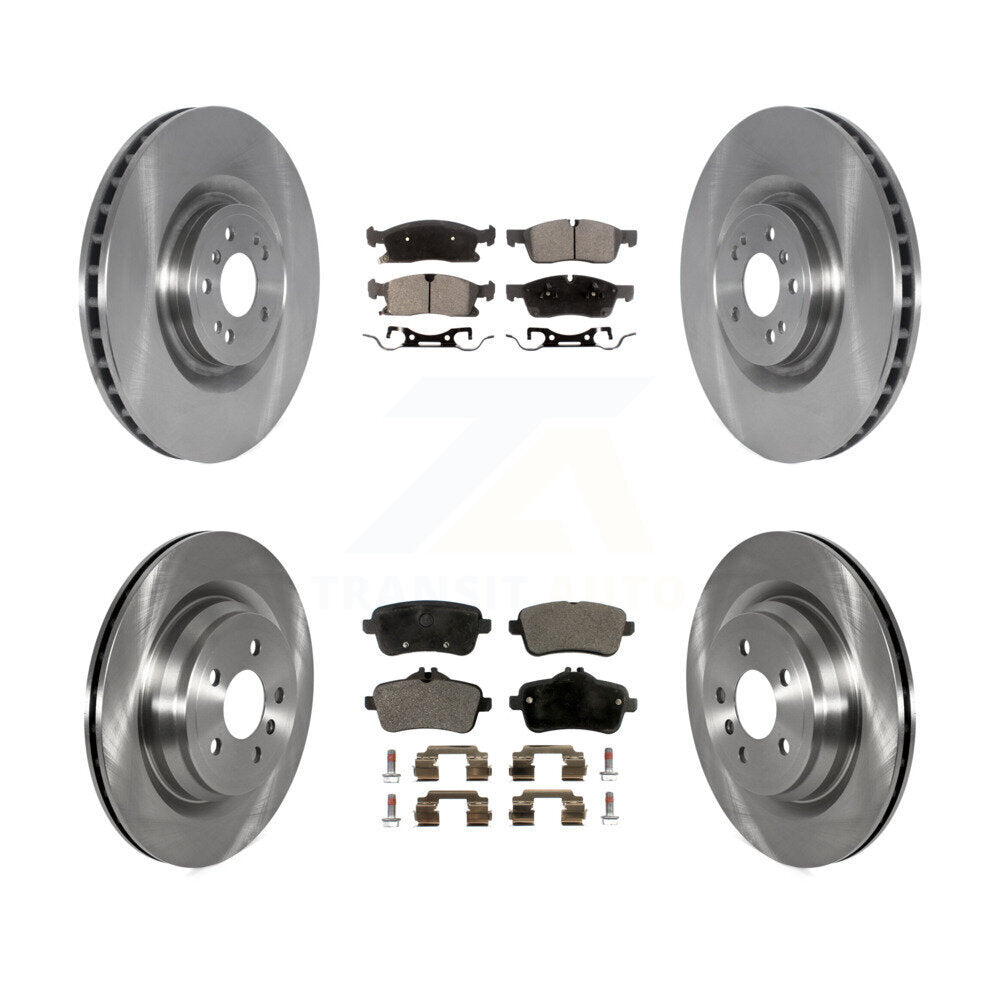 Front Rear Brake Rotor Semi-Metallic Pad Kit For 19 Mercedes-Benz GLE400 With AMG Package K8F-105249