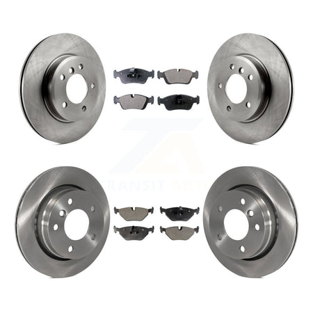 Front Rear Brake Rotors Semi-Metallic Pad Kit For BMW 328i With 276mm Diameter Rotor K8F-105254
