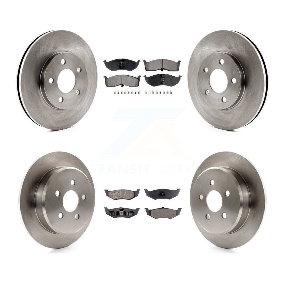 Front Rear Disc Brake Rotors And Semi-Metallic Pads Kit For Neon Chrysler Dodge Plymouth K8F-105256