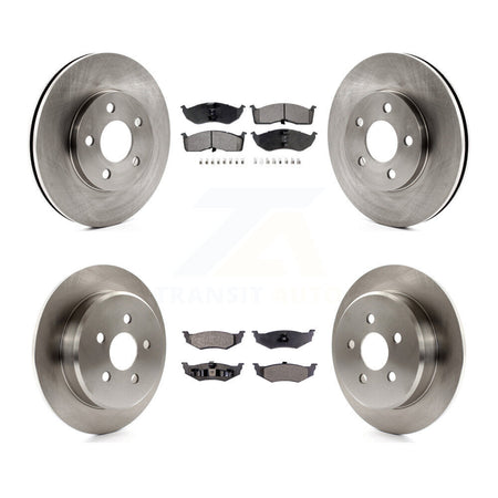 Front Rear Disc Brake Rotors And Semi-Metallic Pads Kit For Neon Chrysler Dodge Plymouth K8F-105256