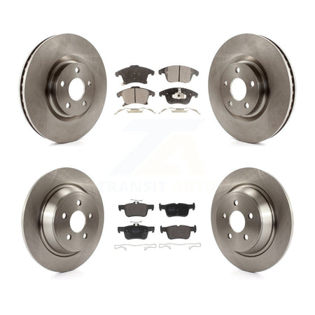 Front Rear Brake Rotor & Semi-Metallic Pad Kit For 2019-2020 Ford Police Responder Hybrid K8F-105257