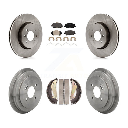 Front Rear Disc Brake Rotors Semi-Metallic Pads And Drum Kit For Kia Rio Hyundai Accent K8F-105276