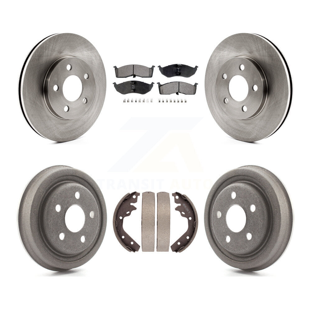 Front Rear Brake Rotor Semi-Metallic Pad Drum Kit For Neon Dodge Chrysler Plymouth SX 2.0 K8F-105284