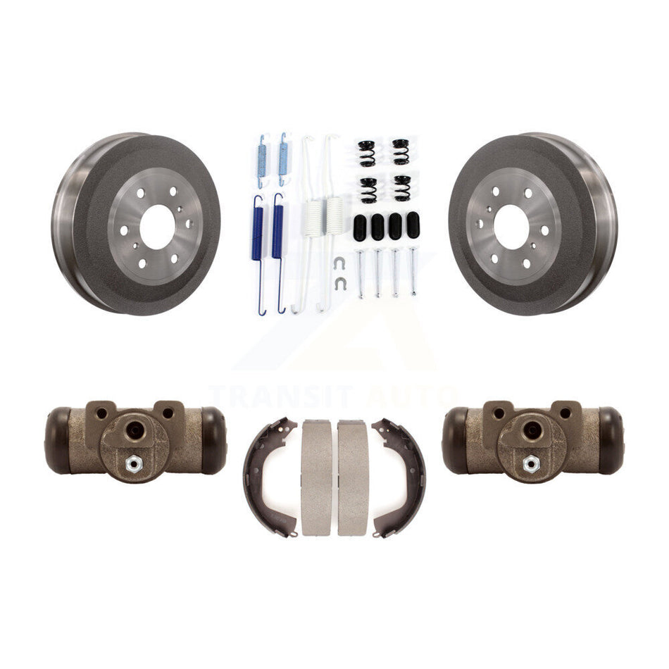 Rear Brake Drum Shoes Spring And Cylinders Kit For 2010-2013 Chevrolet Silverado 1500 GMC Sierra With 6400 Lb GVW K8N-100470