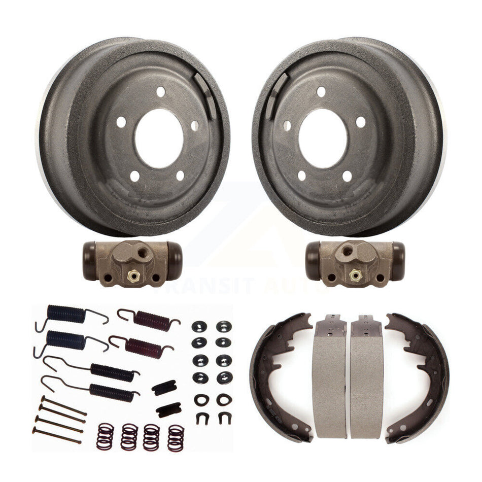 Rear Brake Drum Shoes Spring And Cylinders Kit (6Pc) For 1987-1996 Ford F-150 Bronco E-150 Econoline Club Wagon K8N-100471
