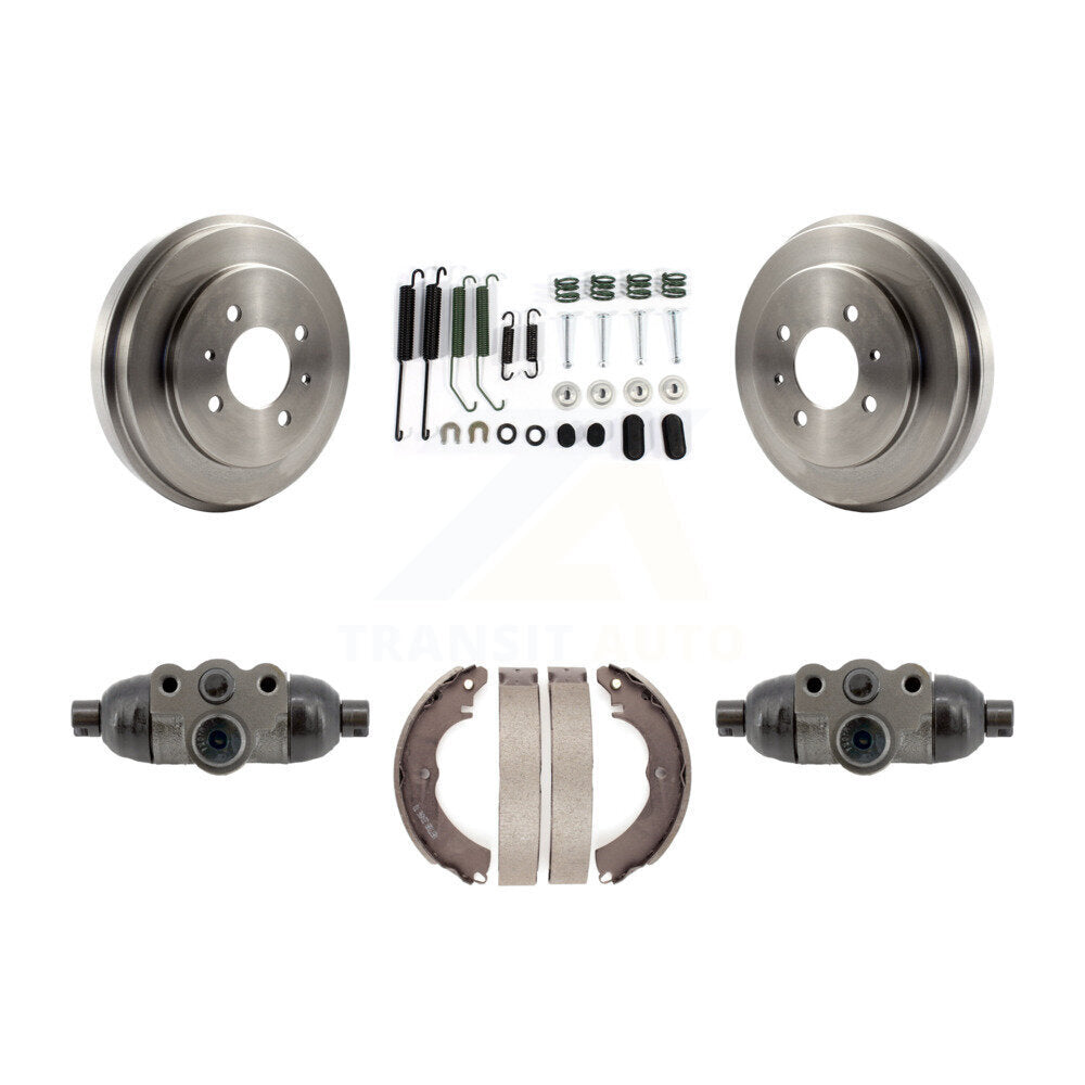 Rear Brake Drum Shoe Spring Cylinder Kit For 07 Mitsubishi Lancer With 14" Factory Wheels K8N-100704