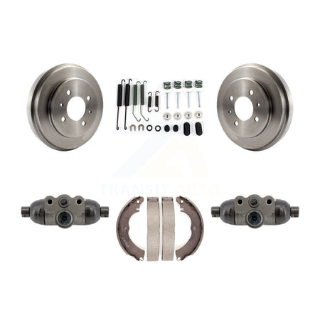 Rear Brake Drum Shoe Spring Cylinder Kit For 07 Mitsubishi Lancer With 14" Factory Wheels K8N-100704
