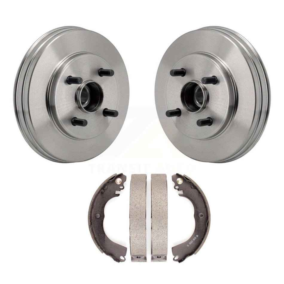 Rear Brake Drum Shoes Kit For 2017-2023 Mitsubishi Mirage G4 With 2 Mounting Holes K8N-100711