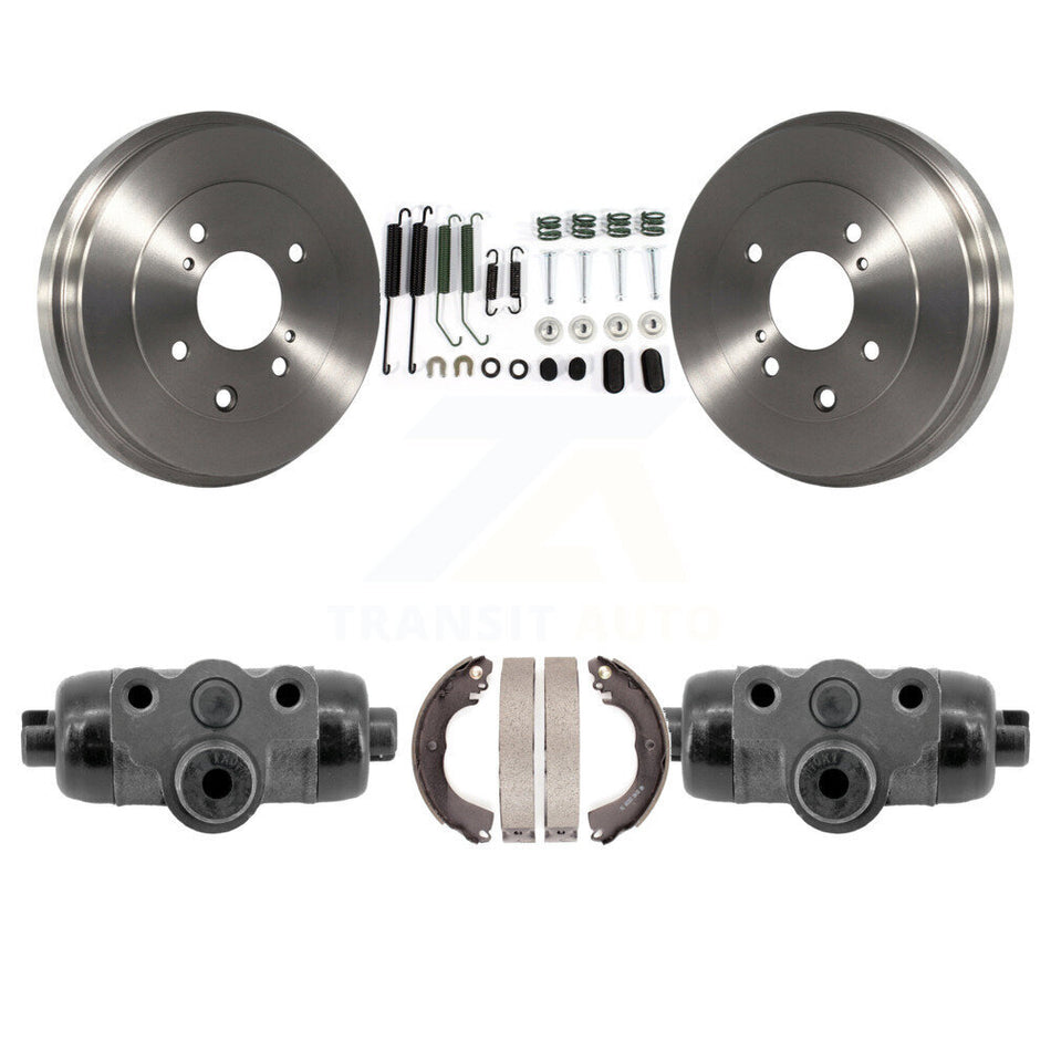 Rear Brake Drum Shoes Spring And Cylinders Kit For 2008 Nissan Versa 4-Wheel ABS K8N-100720