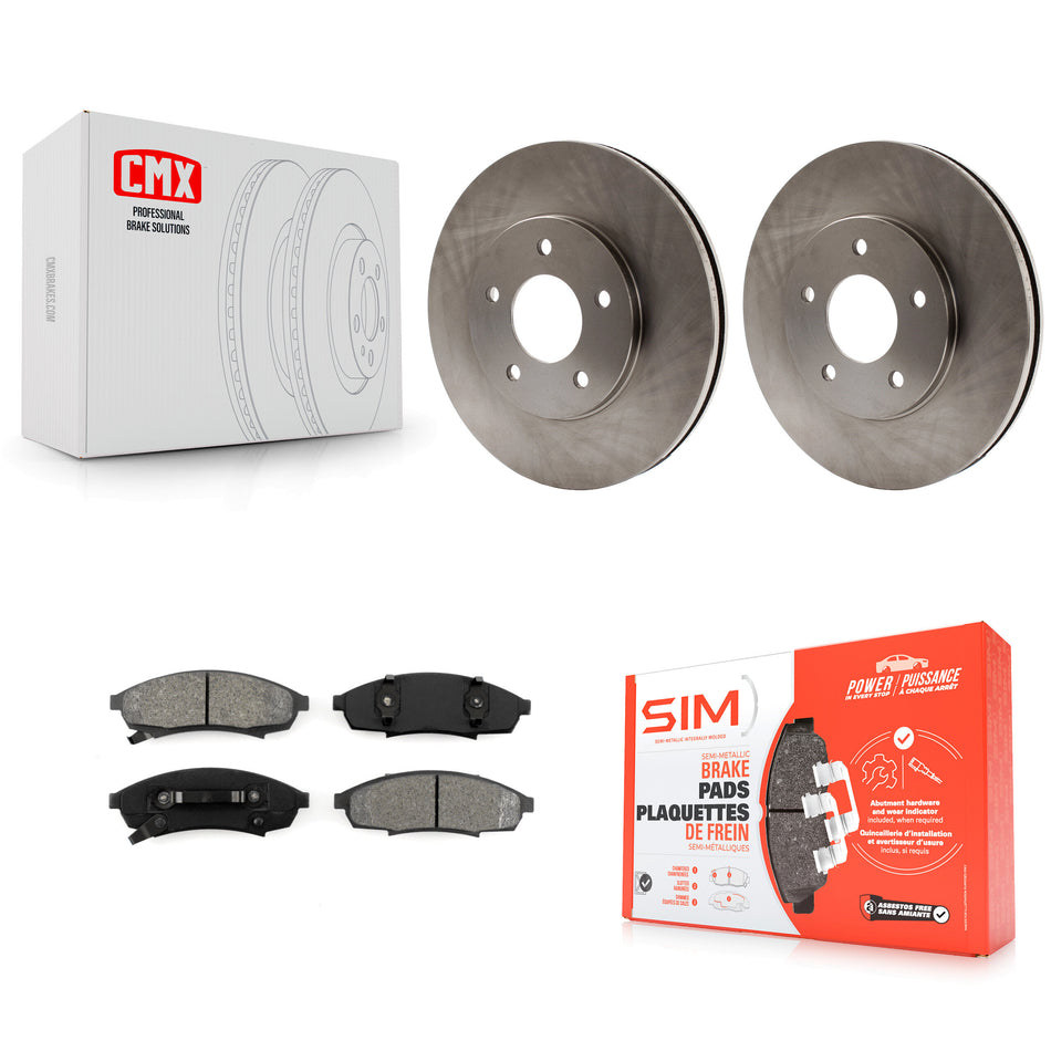 Front Disc Brake Rotors And Semi-Metallic Pads Kit For Chevrolet Lumina Monte Carlo Buick Regal Oldsmobile Cutlass Supreme Pontiac Grand Prix K8S-100013