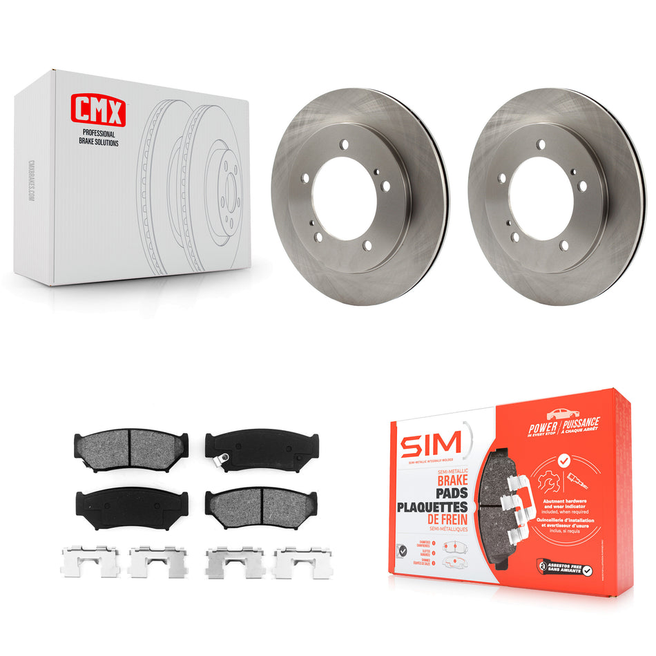 Front Disc Brake Rotors And Semi-Metallic Pads Kit For 1999-2004 Chevrolet Tracker Suzuki Vitara K8S-100025