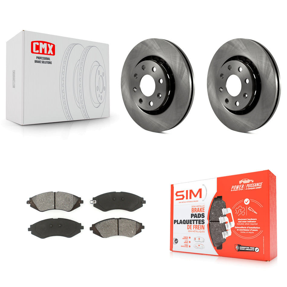 Front Disc Brake Rotors And Semi-Metallic Pads Kit For Chevrolet Aveo Spark Aveo5 EV Pontiac G3 Daewoo Lanos Suzuki Wave Wave5 Swift+ K8S-100043