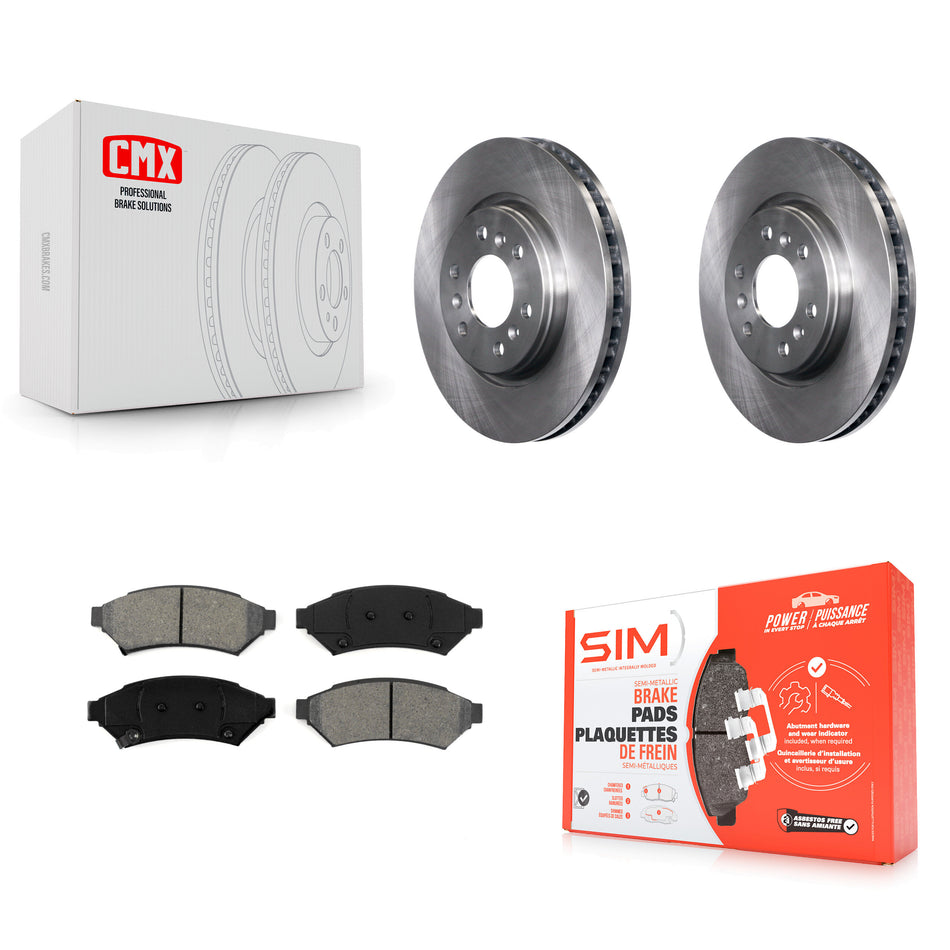 Front Disc Brake Rotors And Semi-Metallic Pads Kit For Chevrolet Uplander Buick Terraza Pontiac Montana Saturn Relay K8S-100055