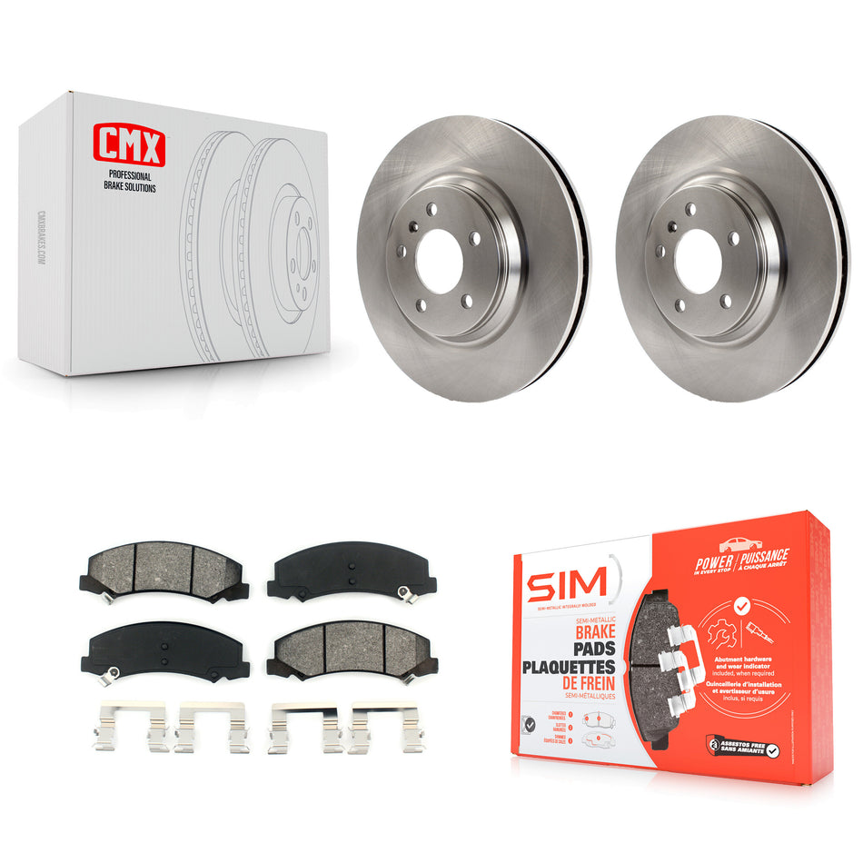 Front Disc Brake Rotors And Semi-Metallic Pads Kit For Chevrolet Buick Lucerne Impala Cadillac DTS Limited LaCrosse Allure K8S-100057