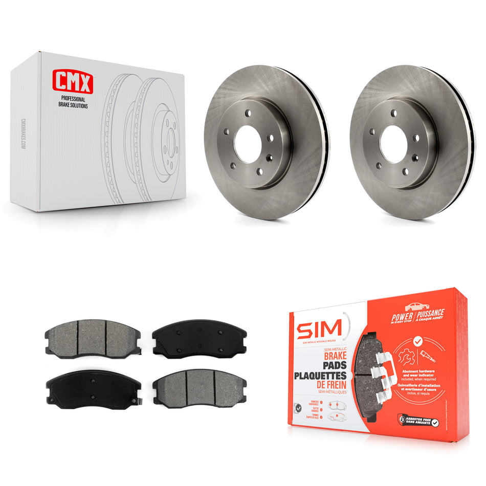 Front Disc Brake Rotors And Semi-Metallic Pads Kit For Chevrolet Equinox Saturn Vue Captiva Sport Pontiac Torrent Suzuki XL-7 K8S-100063