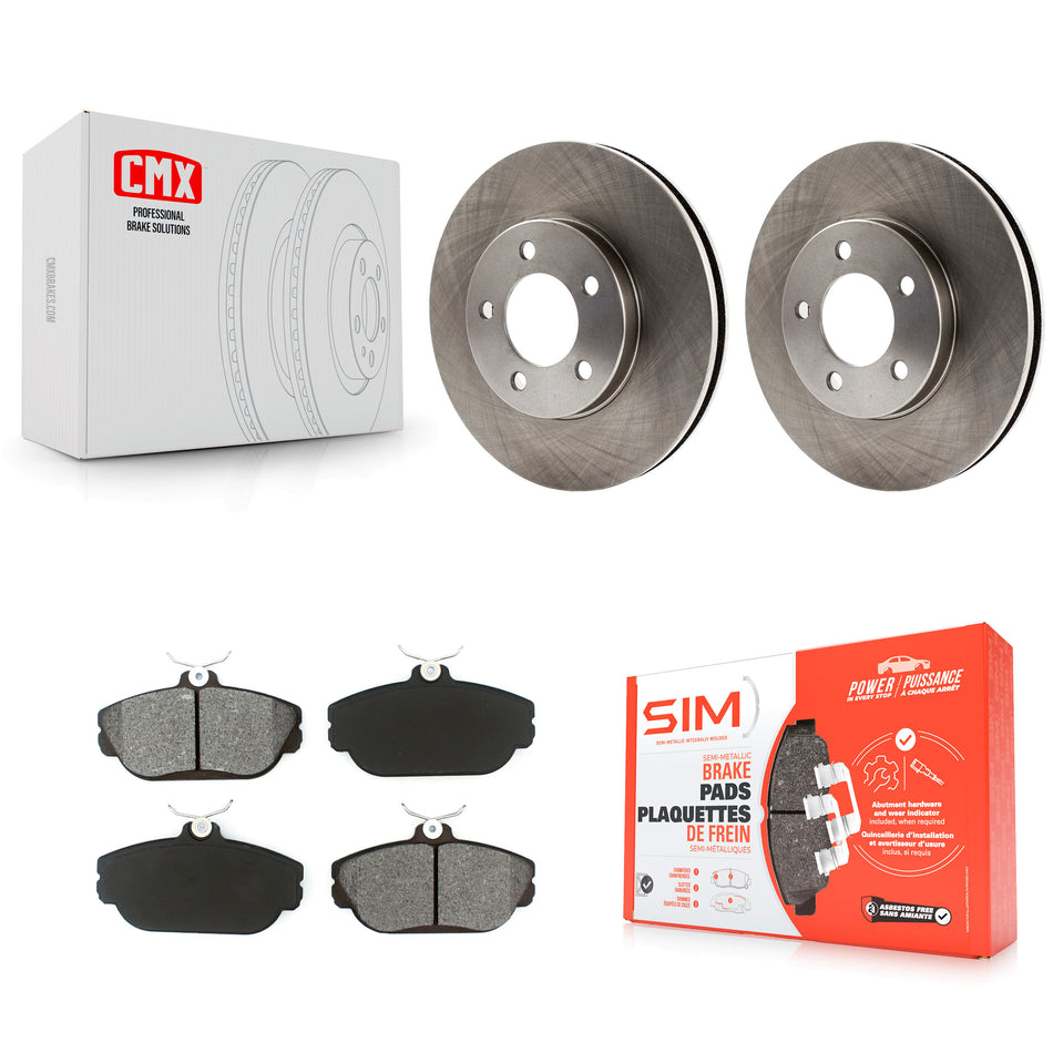 Front Disc Brake Rotors And Semi-Metallic Pads Kit For Ford Taurus Mercury Sable Windstar Lincoln Continental K8S-100103