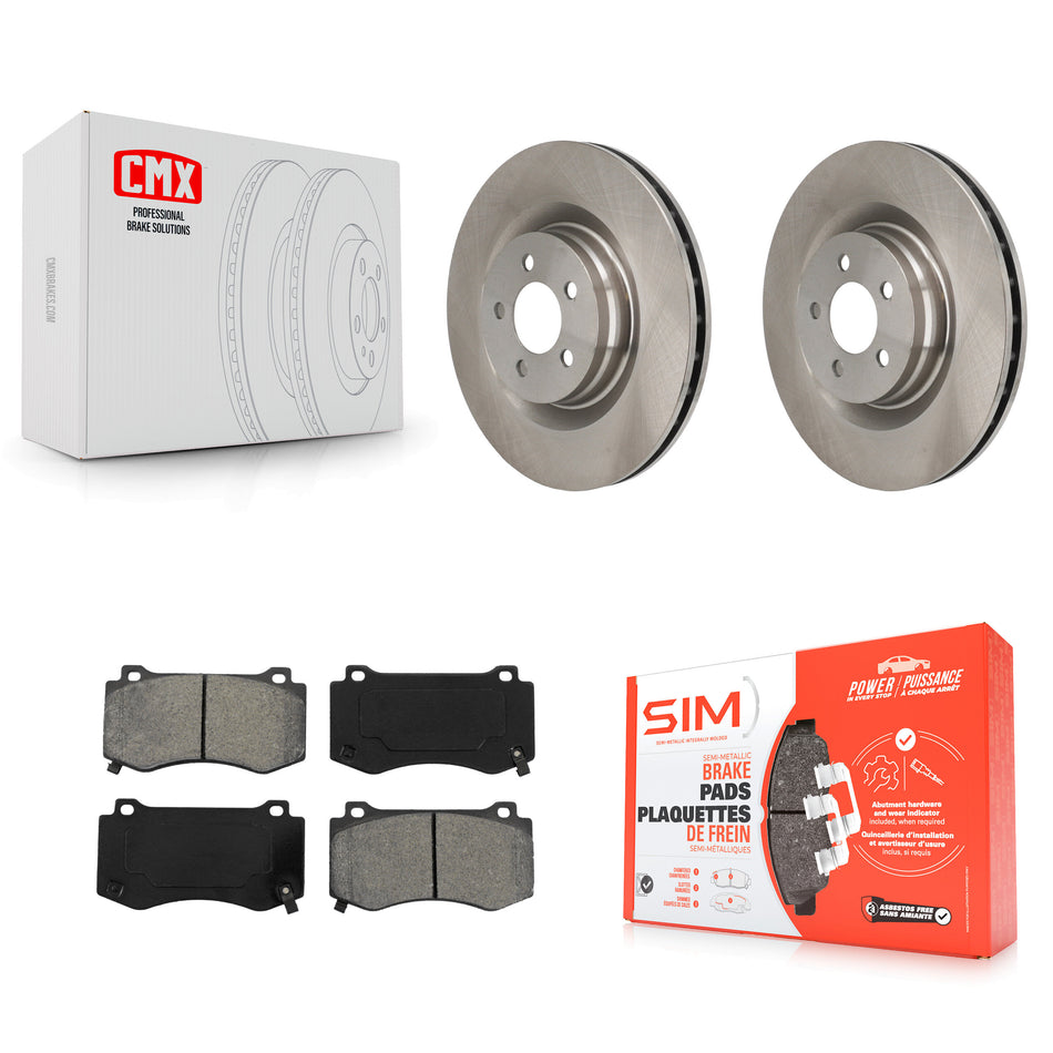 Front Disc Brake Rotors And Semi-Metallic Pads Kit For Dodge Charger Chrysler 300 Challenger Magnum K8S-100226