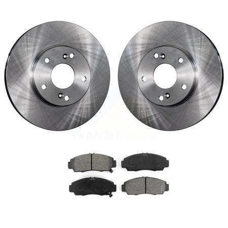 Front Brake Rotors Semi-Metallic Pad Kit For Honda Accord With 282mm Diameter Rotor K8S-100320