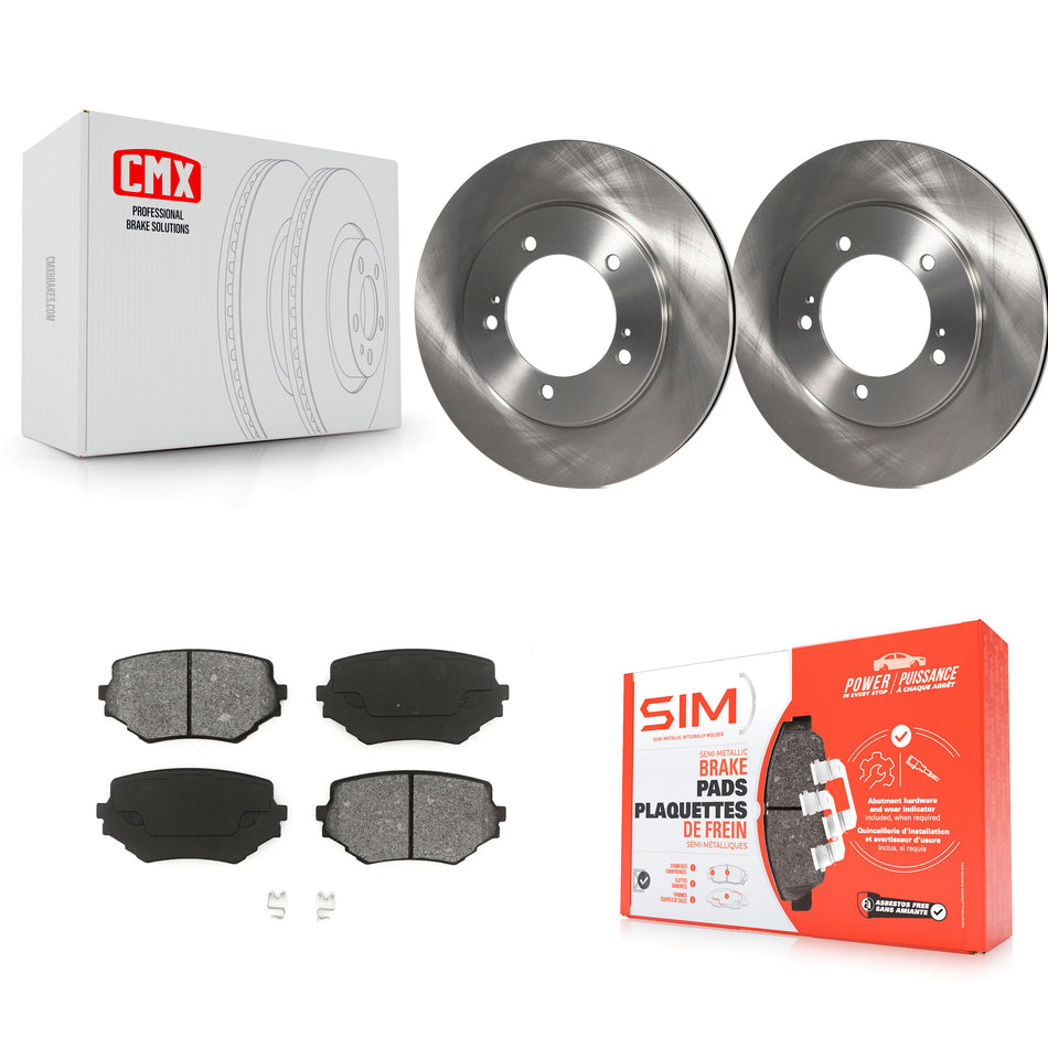 Front Disc Brake Rotors And Semi-Metallic Pads Kit For Suzuki Grand Vitara XL-7 K8S-100352