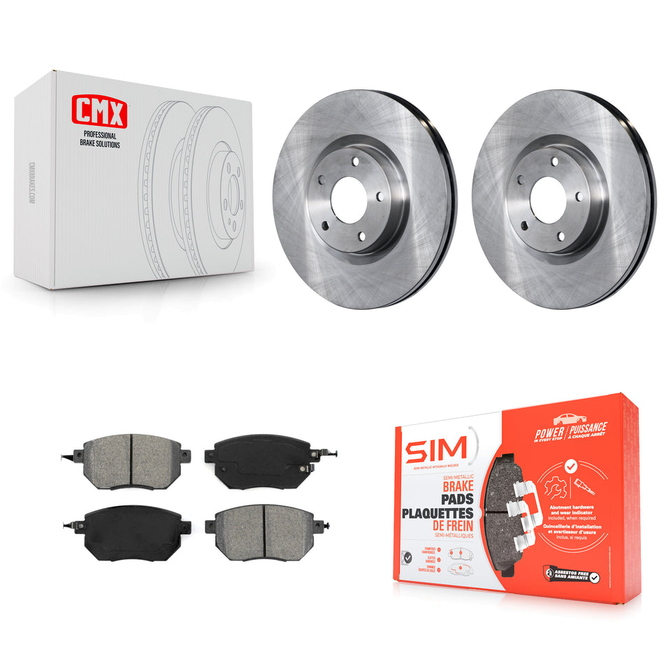 Front Disc Brake Rotors And Semi-Metallic Pads Kit For Nissan Altima Murano Maxima Infiniti FX35 FX45 INFINITI K8S-100429