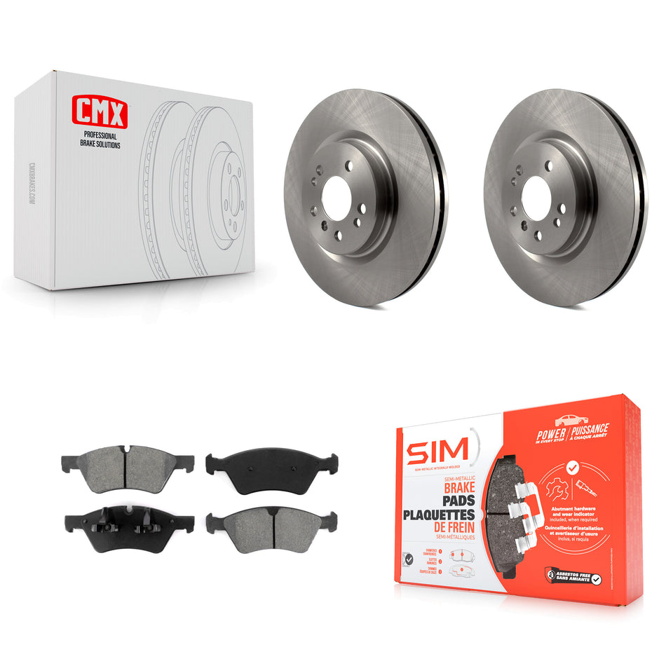 Front Disc Brake Rotors And Semi-Metallic Pads Kit For Mercedes-Benz ML350 R350 ML500 ML320 R500 R320 ML450 K8S-100480