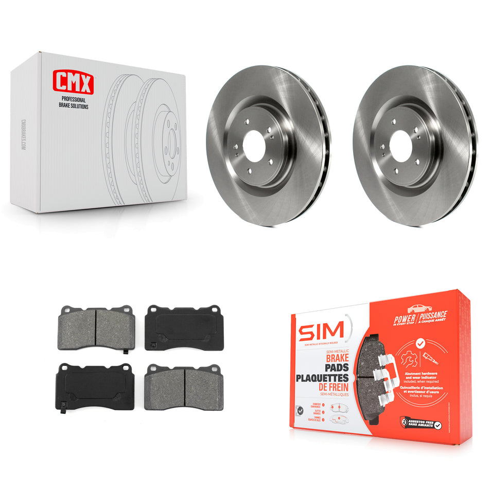 Front Disc Brake Rotors And Semi-Metallic Pads Kit For Mitsubishi Lancer K8S-100562