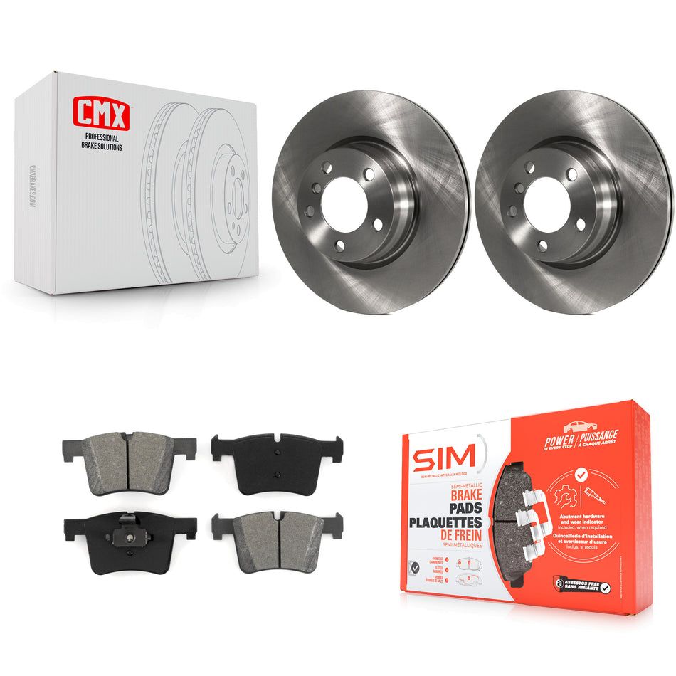 Front Disc Brake Rotors And Semi-Metallic Pads Kit For BMW 328i xDrive 428i Gran Coupe 228i 330e K8S-100648