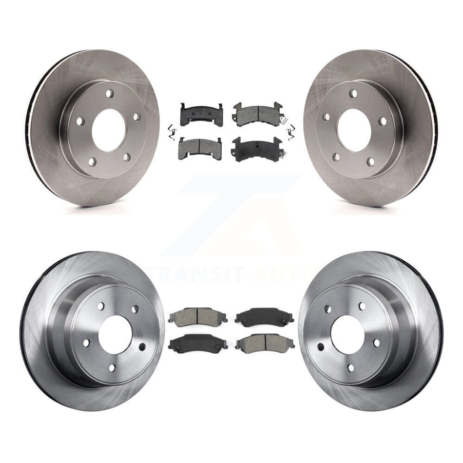 Front Rear Disc Brake Rotors And Semi-Metallic Pads Kit For 1997-1997 Chevrolet S10 GMC Sonoma 4WD K8S-100745