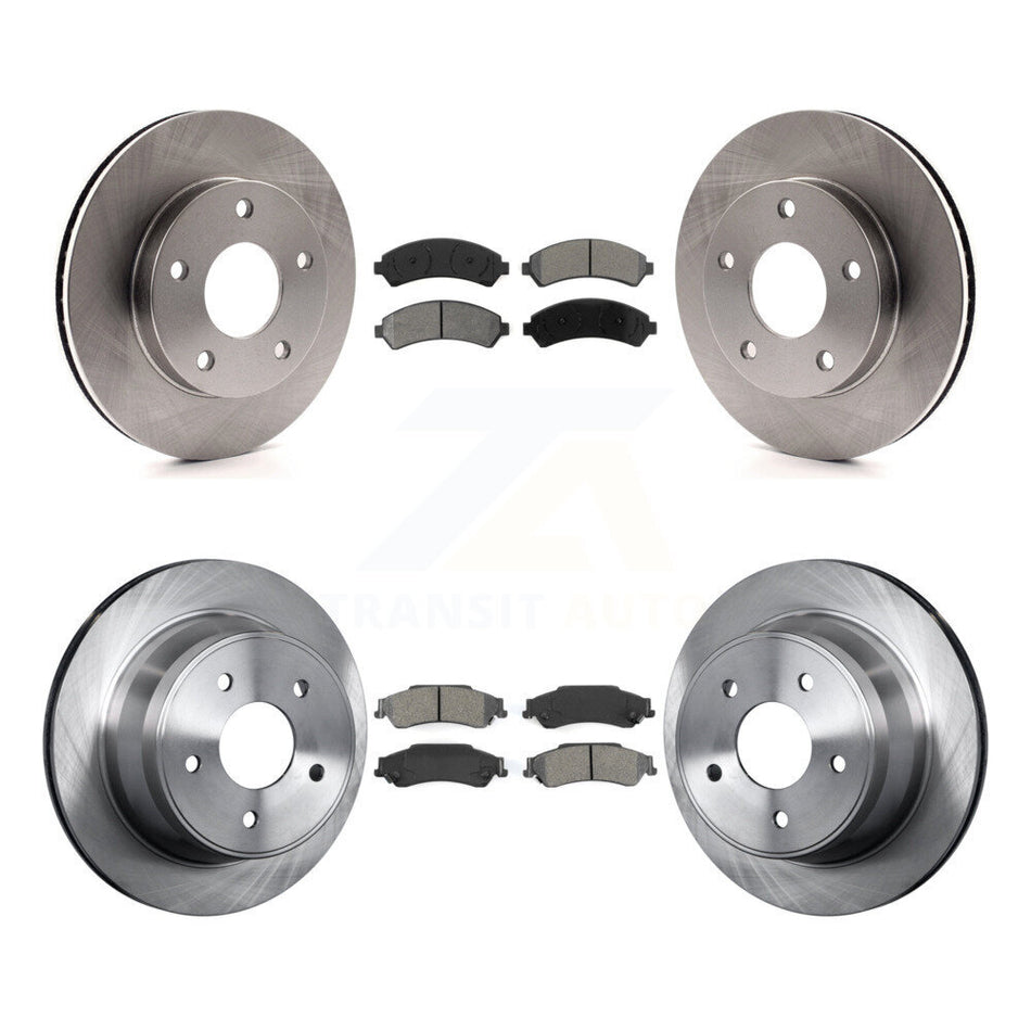 Front Rear Disc Brake Rotors And Semi-Metallic Pads Kit For 1997-1997 Chevrolet Blazer GMC Jimmy K8S-100746