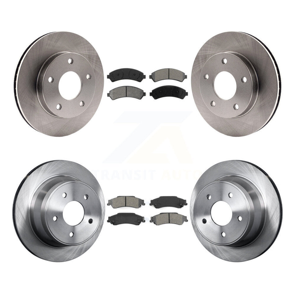 Front Rear Disc Brake Rotors And Semi-Metallic Pads Kit For 1997-1997 Chevrolet Blazer GMC Jimmy K8S-100746