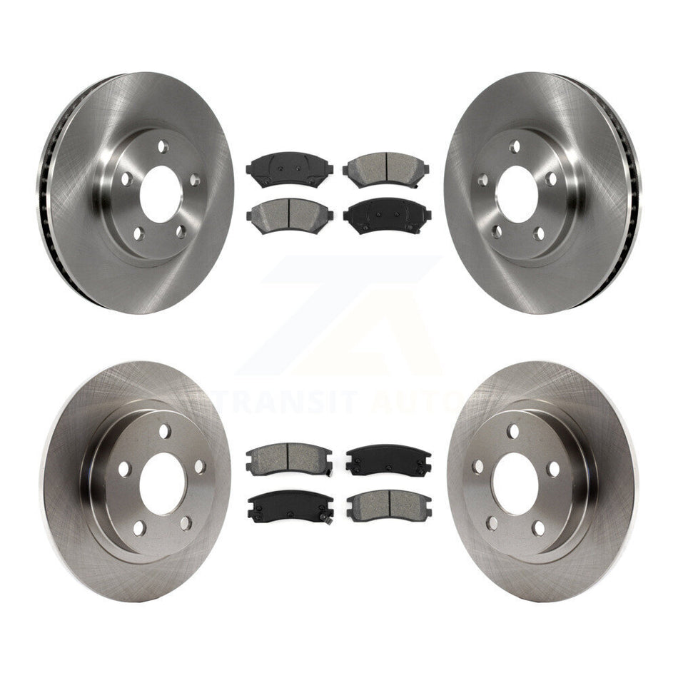 Front Rear Disc Brake Rotors And Semi-Metallic Pads Kit For Buick LeSabre Park Avenue Pontiac Bonneville Oldsmobile Aurora Cadillac Eldorado K8S-100753