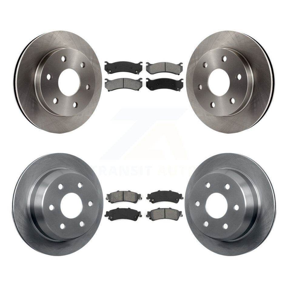 Front Rear Disc Brake Rotors And Semi-Metallic Pads Kit For Chevrolet Silverado 1500 GMC Sierra Classic Suburban Tahoe Astro Yukon XL Safari K8S-100760