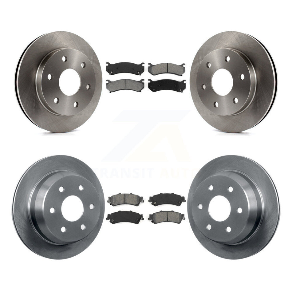 Front Rear Disc Brake Rotors And Semi-Metallic Pads Kit For Chevrolet Silverado 1500 GMC Sierra Classic Suburban Tahoe Astro Yukon XL Safari K8S-100760