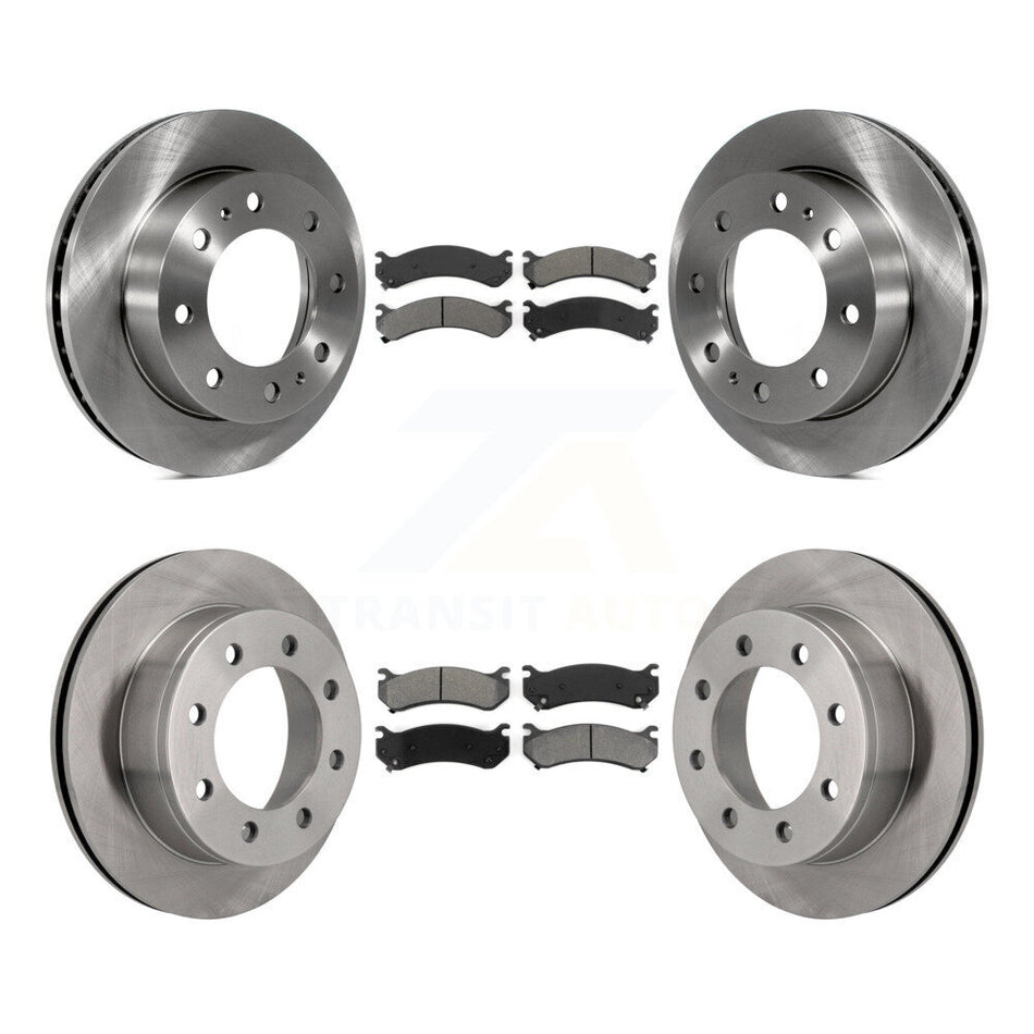 Front Rear Disc Brake Rotors And Semi-Metallic Pads Kit For Chevrolet Silverado 2500 HD GMC Sierra 3500 Classic Suburban Yukon XL Avalanche K8S-100769