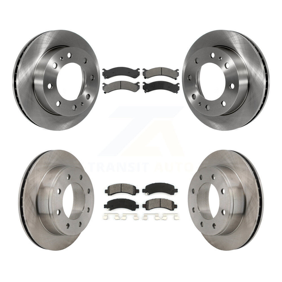 Front Rear Disc Brake Rotors And Semi-Metallic Pads Kit For Chevrolet Express 2500 GMC Savana K8S-100772