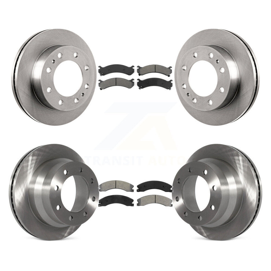 Front Rear Disc Brake Rotors And Semi-Metallic Pads Kit For Chevrolet Express 4500 GMC Savana K8S-100778