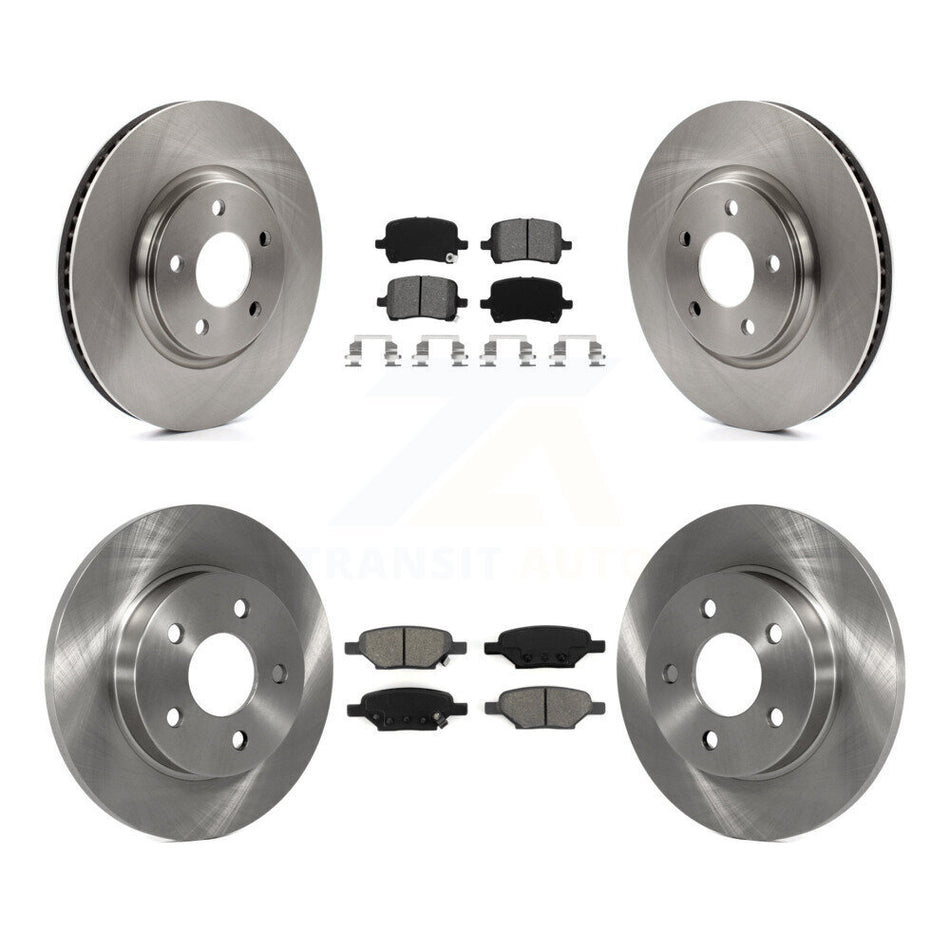 Front Rear Disc Brake Rotors And Semi-Metallic Pads Kit For Chevrolet Cobalt Saturn Ion HHR Malibu Pontiac G6 Pursuit K8S-100788