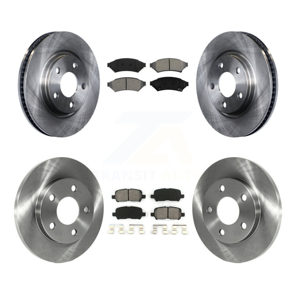 Front Rear Disc Brake Rotors And Semi-Metallic Pads Kit For Pontiac Grand Prix Buick LaCrosse Allure K8S-100792