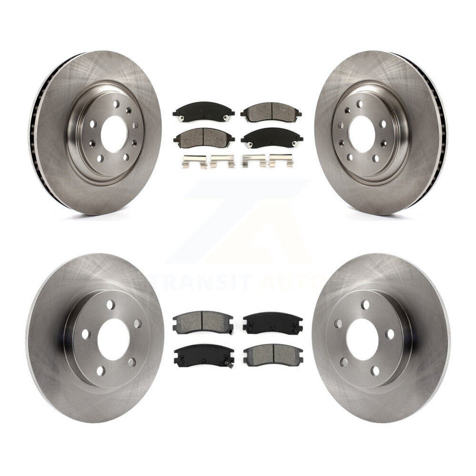 Front Rear Disc Brake Rotors And Semi-Metallic Pads Kit For 2004 Pontiac Bonneville GXP K8S-100796